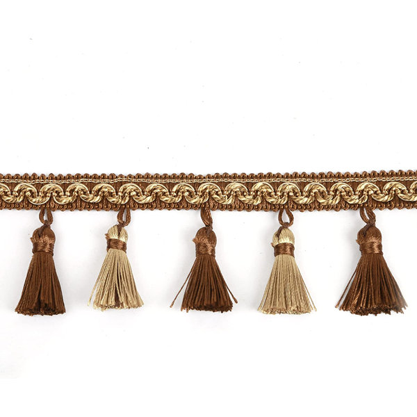 BEL AVENIR Luxury Handmade Beaded Tassel Fringe Trim Wayfair